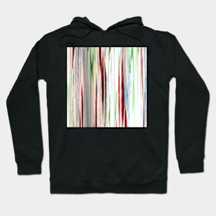 striped colourful abstract pattern Hoodie